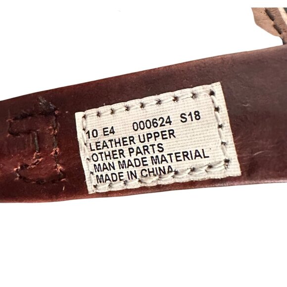 Palomino Size 9.5 Western Boots Mens Leather Cowboy Slip On Boots  Burgundy - Picture 13 of 16